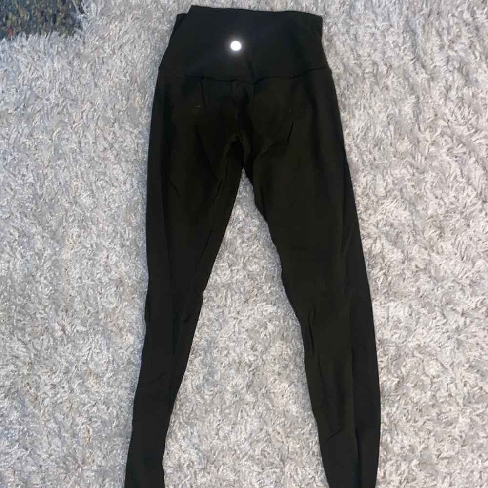 lulu lemon army green leggings